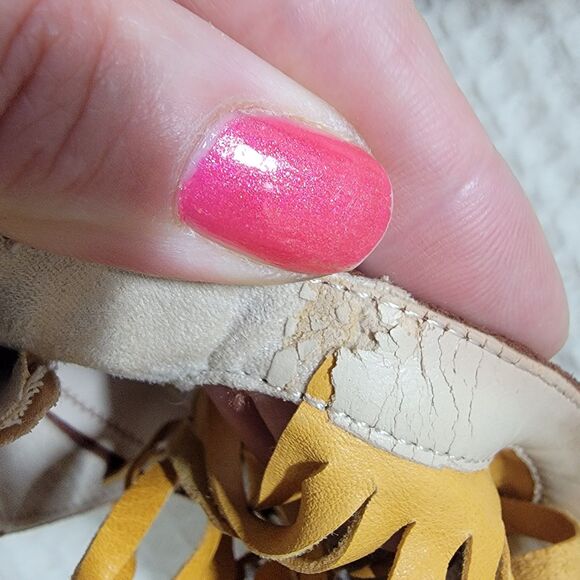 Zara Fringe Tassel‎ Brown Multicolor Suede Stiletto Heel Sandals Size EU 38 7.5 - Picture 12 of 16